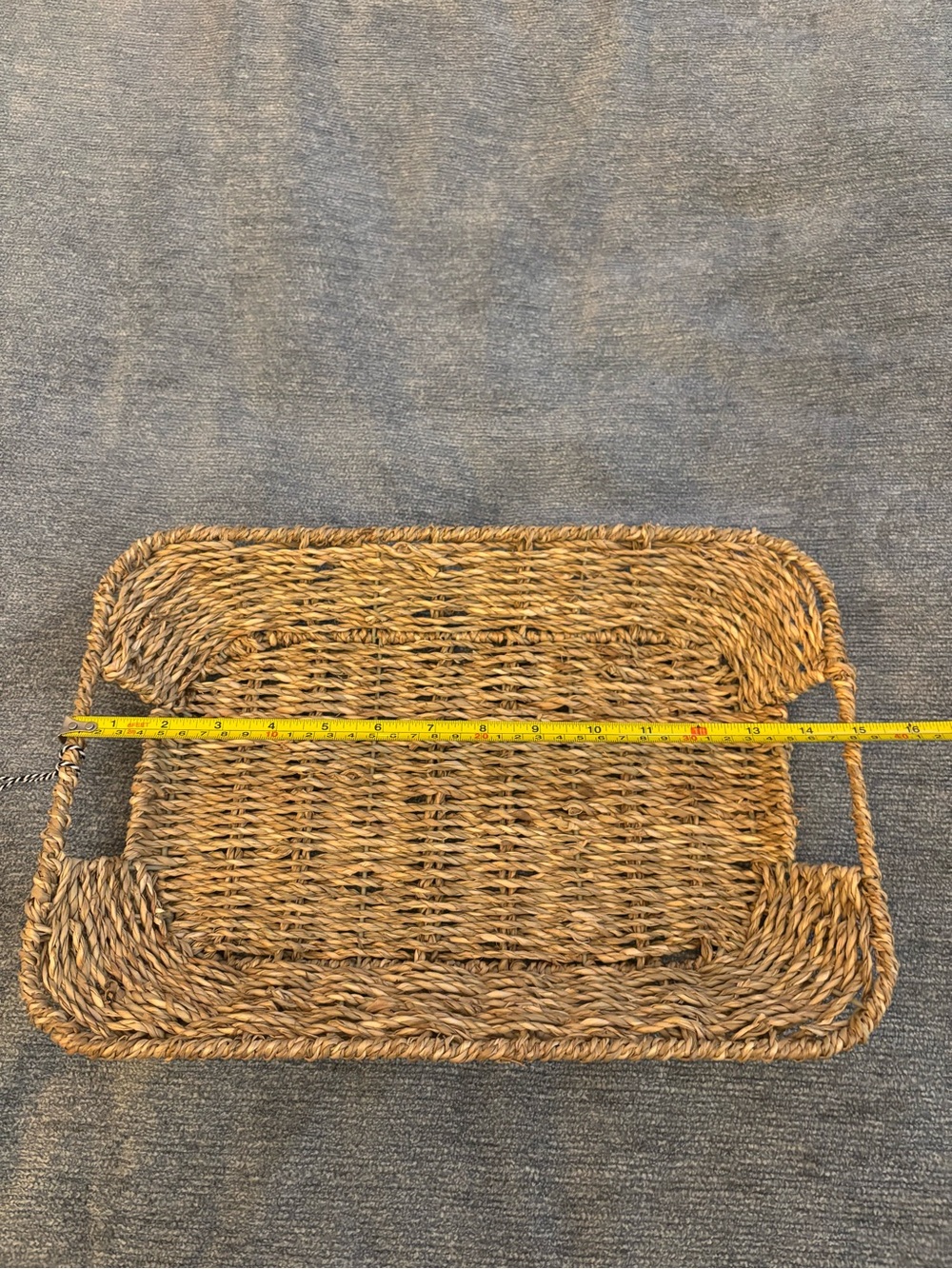 Woven  Tray - Natural Brown